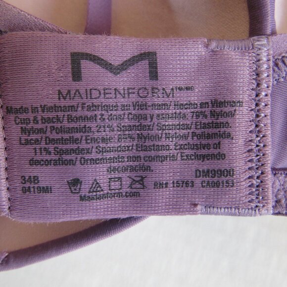 3 Maidenform Push Up Underwire Bras Love the Lift/Dreamwire/Comfort Devotion 34B - Picture 3 of 6